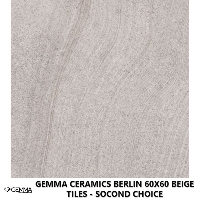 Gemma Ceramics Berlin 60x60 Beige Tiles - Socond Choice