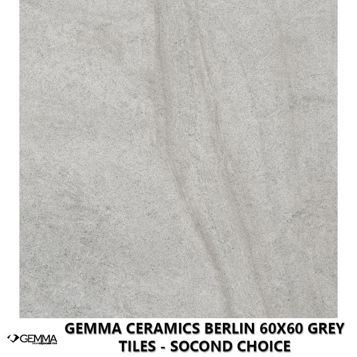 Gemma Ceramics Berlin 60x60 Grey Tiles - Socond Choice