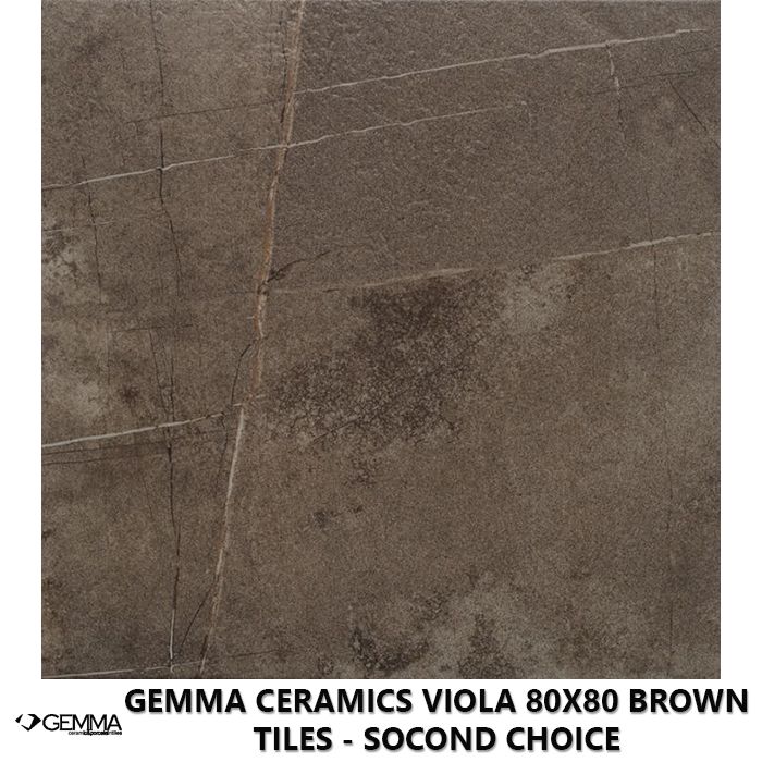 Gemma Ceramics Viola 80x80 Brown Tiles - Socond Choice