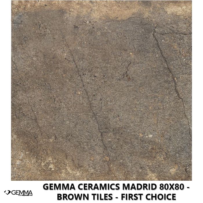 Gemma Ceramics Madrid 80x80 - Brown Tiles - First Choice