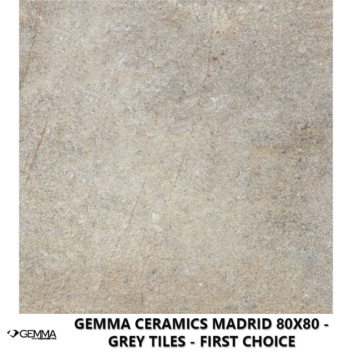 Gemma Ceramics Madrid 80x80 - Grey Tiles - First Choice