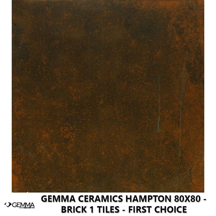 Gemma Ceramics Hampton 80x80 - Brick 1 Tiles - First Choice