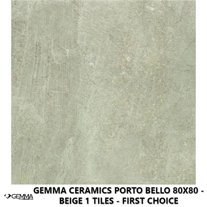 Gemma Ceramics Porto Bello 80x80 - Beige 1 Tiles - First Choice
