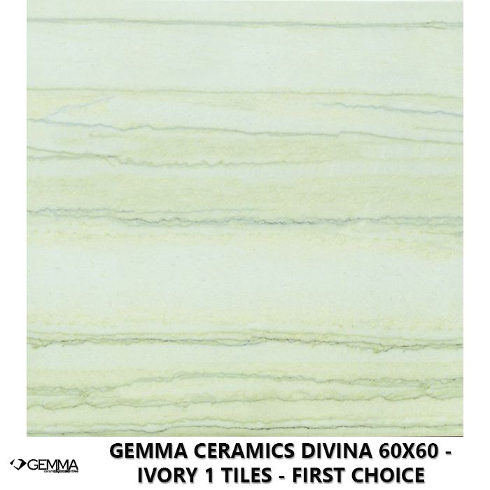 Gemma Ceramics Divina 60x60 - Ivory 1 Tiles - First Choice
