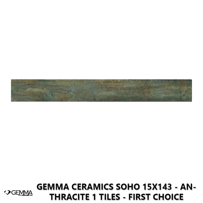 Gemma Ceramics Soho 15x143 - Anthracite 1 Tiles - First Choice