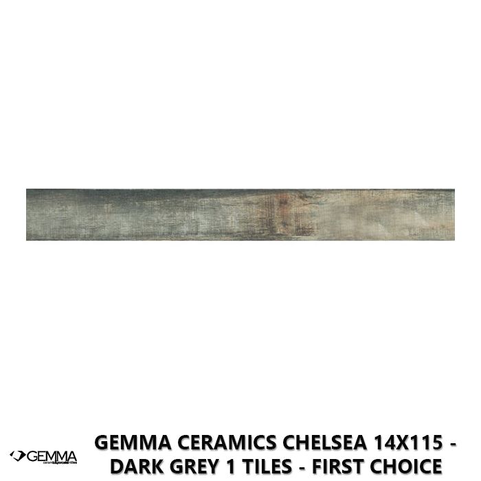 Gemma Ceramics Chelsea 14x115 - Dark Grey 1 Tiles - First Choice