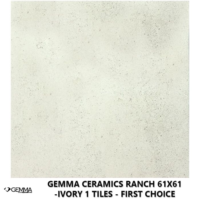 Gemma Ceramics Ranch 61x61 -Ivory 1 Tiles - First Choice