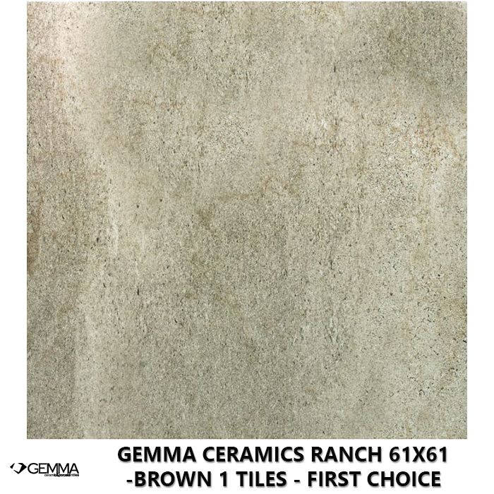 Gemma Ceramics Ranch 61x61 -Brown 1 Tiles - First Choice