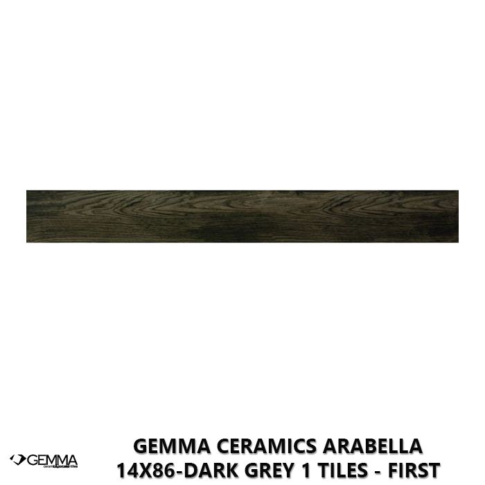 Gemma Ceramics Arabella 14x86-Dark Grey 1 Tiles - First Choice