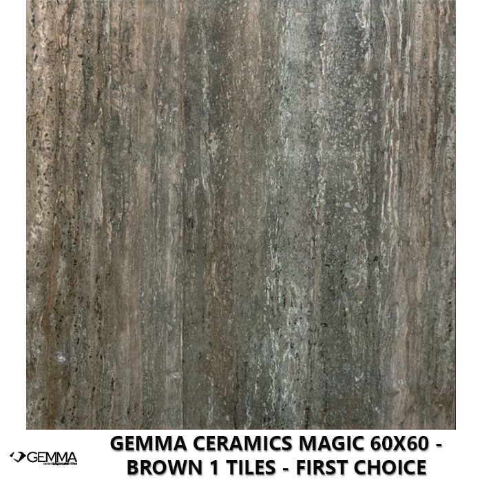 Gemma Ceramics Magic 60x60 - Brown 1 Tiles - First Choice
