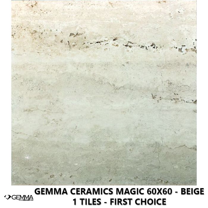 Gemma Ceramics Magic 60x60 - Beige 1 Tiles - First Choice