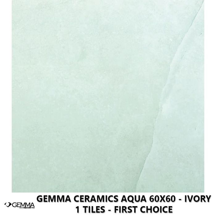 Gemma Ceramics Aqua 60x60 - Ivory 1 Tiles - First Choice