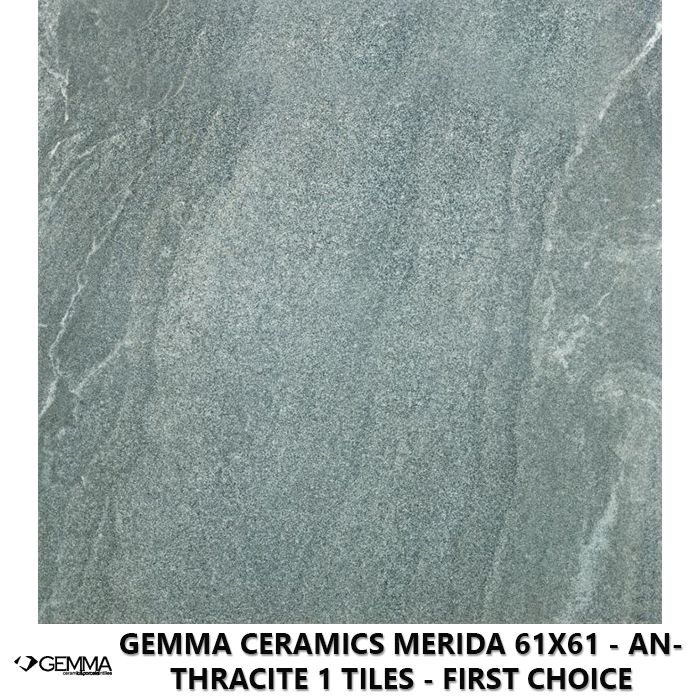 Gemma Ceramics Merida 61x61 - Anthracite 1 Tiles - First Choice