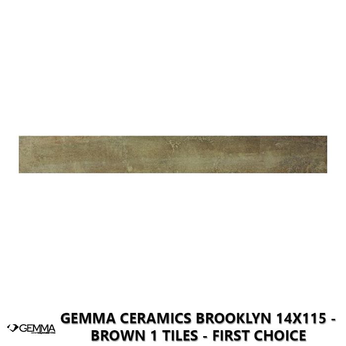 Gemma Ceramics Brooklyn 14x115 - Brown 1 Tiles - First Choice