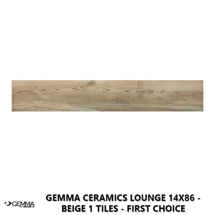 Gemma Ceramics Lounge 14x86 - Beige 1 Tiles - First Choice
