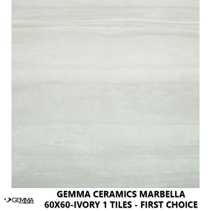 Gemma Ceramics Marbella 60x60-Ivory 1 Tiles - First Choice