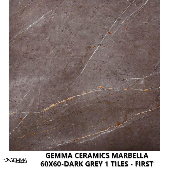 Gemma Ceramics Marbella 60x60-Dark Grey 1 Tiles - First Choice