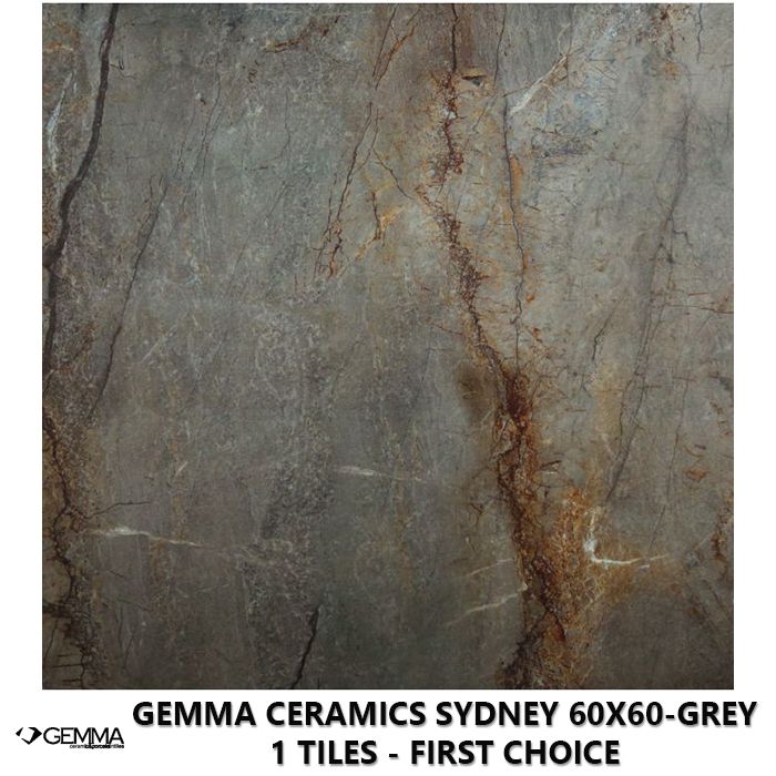Gemma Ceramics Sydney 60x60-Grey 1 Tiles - First Choice