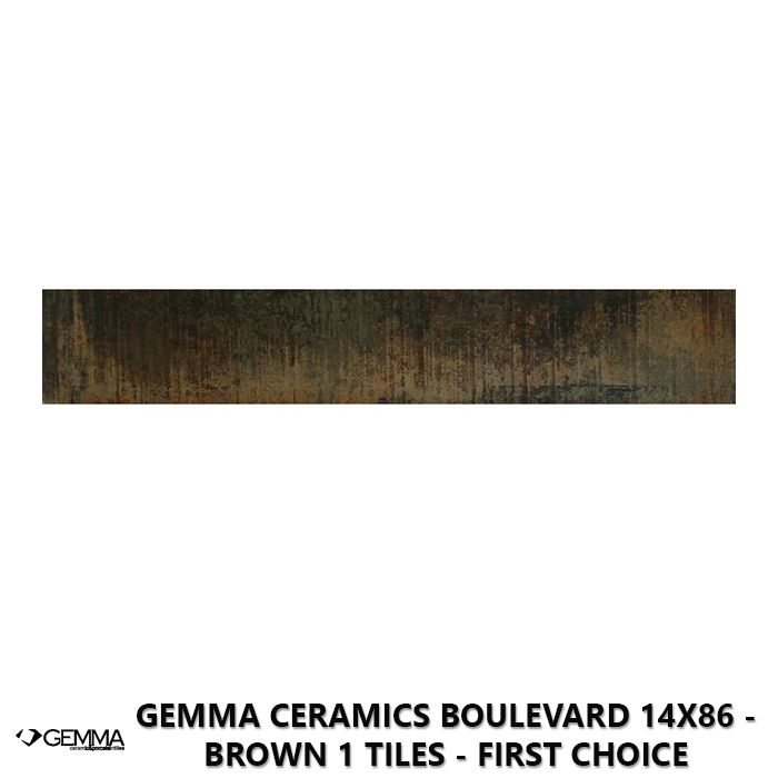 Gemma Ceramics Boulevard 14x86 - Brown 1 Tiles - First Choice