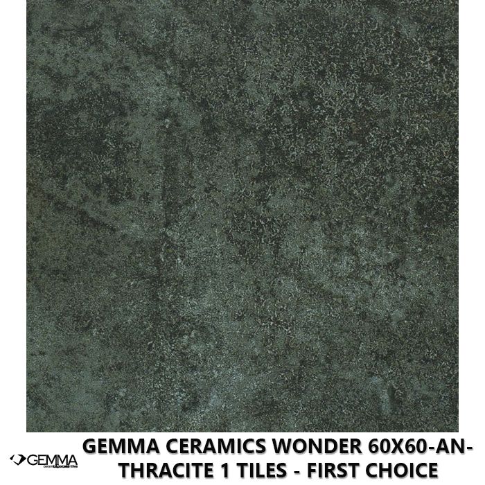 Gemma Ceramics Wonder 60x60-Anthracite 1 Tiles - First Choice