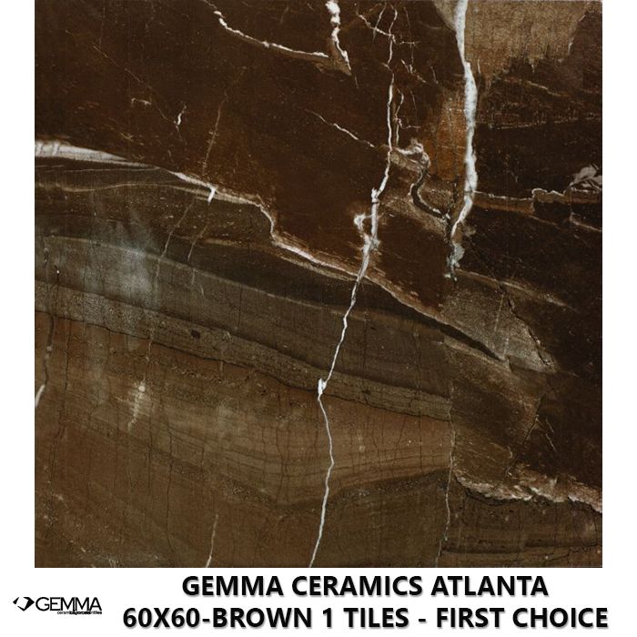 Gemma Ceramics Atlanta 60x60-Brown 1 Tiles - First Choice
