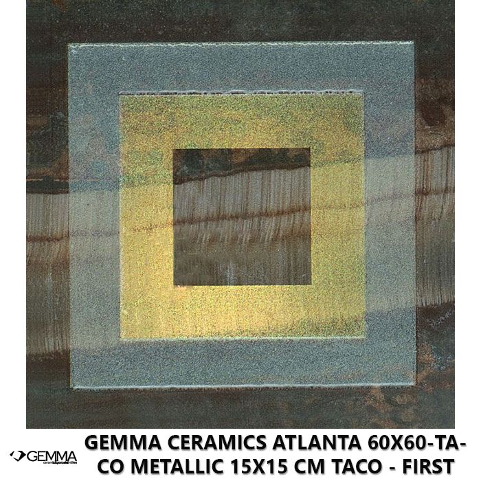 Gemma Ceramics Atlanta 60x60-Taco Metallic 15x15 cm Taco - First Choice