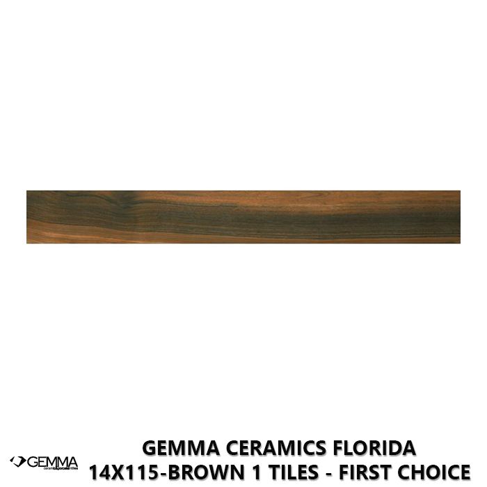 Gemma Ceramics Florida 14x115-Brown 1 Tiles - First Choice