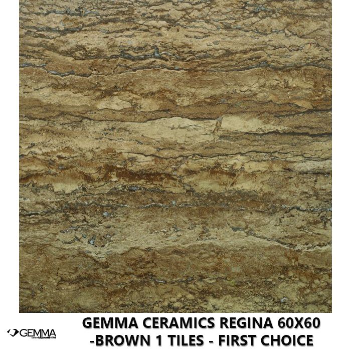 Gemma Ceramics Regina 60x60 -Brown 1 Tiles - First Choice