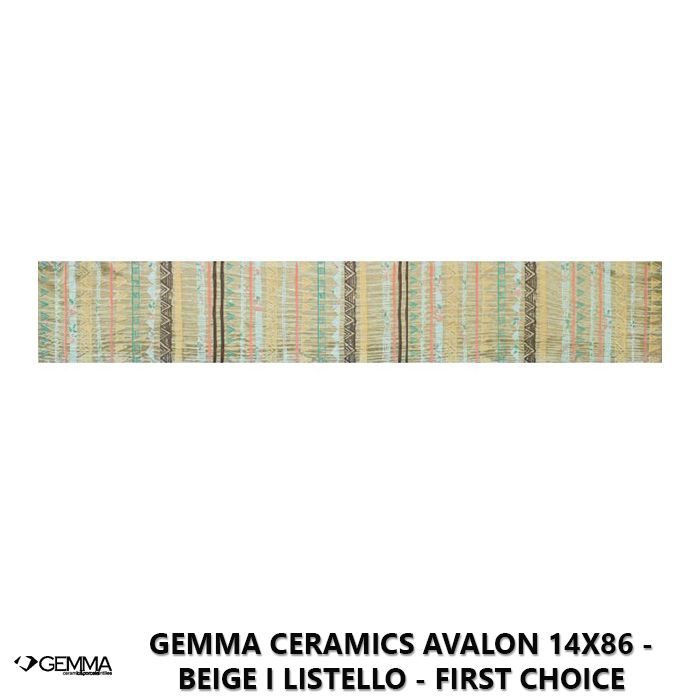 Gemma Ceramics Avalon 14x86 - Beige I Listello - First Choice