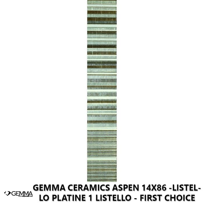 Gemma Ceramics Aspen 14x86 -Listello Platine 1 Listello - First Choice