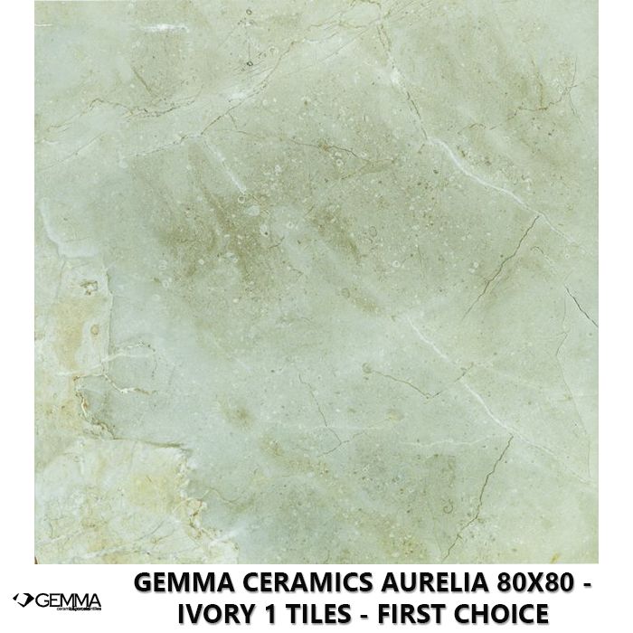 Gemma Ceramics Aurelia 80x80 - Ivory 1 Tiles - First Choice