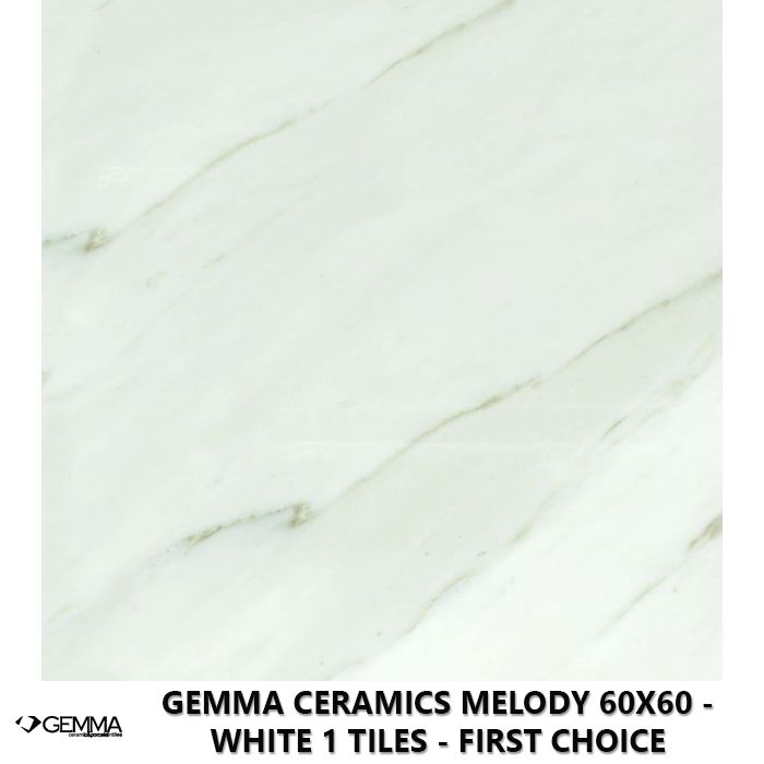Gemma Ceramics Melody 60x60 - White 1 Tiles - First Choice