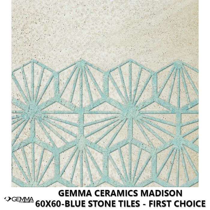 Gemma Ceramics Madison 60x60-Blue Stone Tiles - First Choice