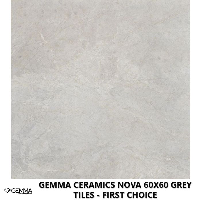 Gemma Ceramics Nova 60x60 Grey Tiles - First Choice
