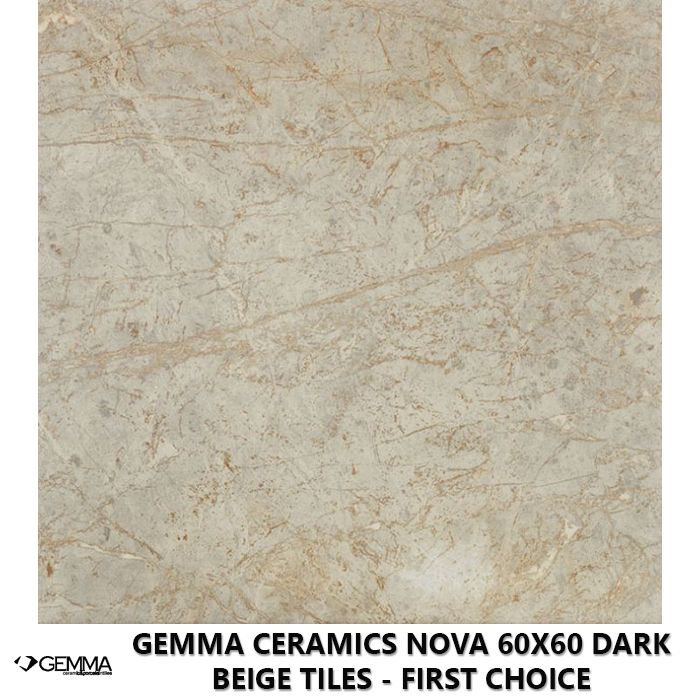 Gemma Ceramics Nova 60x60 Dark Beige Tiles - First Choice