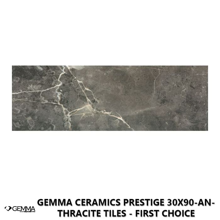 Gemma Ceramics Prestige 30x90-Anthracite Tiles - First Choice
