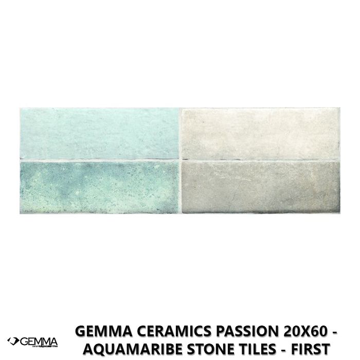 Gemma Ceramics Passion 20x60 - Aquamaribe Stone Tiles - First Choice
