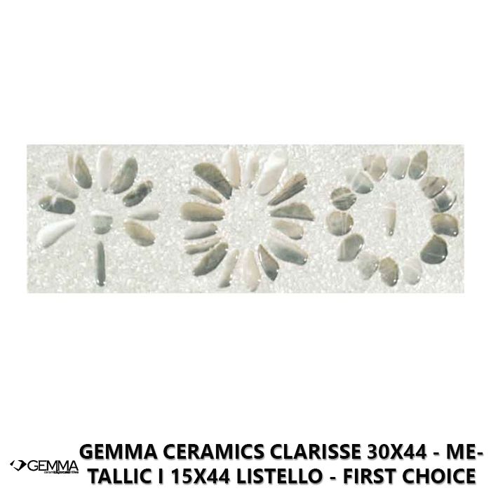 Gemma Ceramics Clarisse 30x44 - Metallic I 15x44 Listello - First Choice