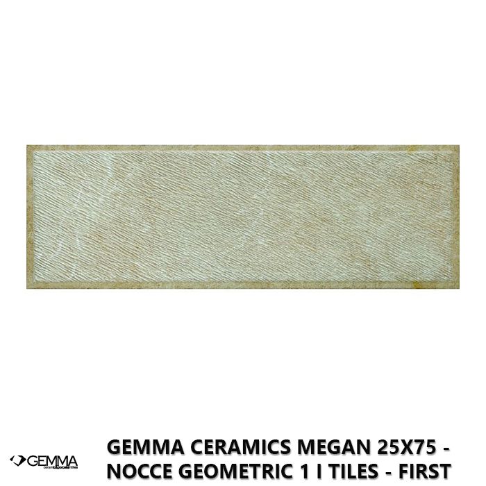 Gemma Ceramics Megan 25x75 - Nocce Geometric 1 I Tiles - First Choice