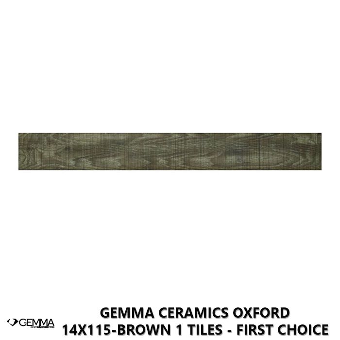 Gemma Ceramics Oxford 14x115-Brown 1 Tiles - First Choice