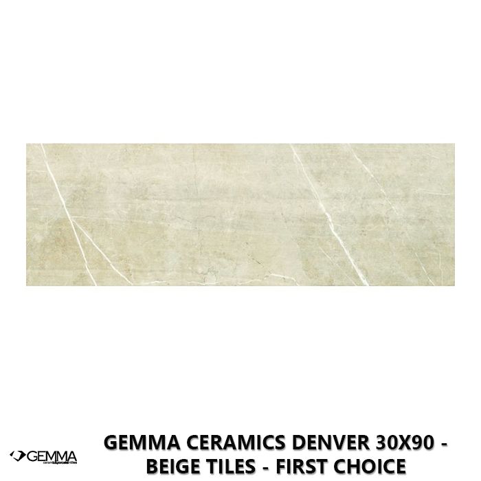 Gemma Ceramics Denver 30x90 - Beige Tiles - First Choice