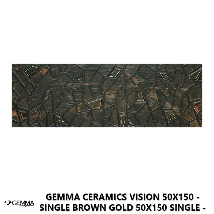 Gemma Ceramics Vision 50x150 - Single Brown Gold 50x150 Single - First Choice