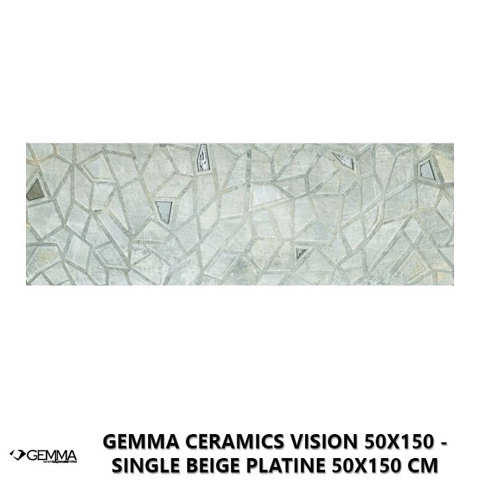 Gemma Ceramics Vision 50x150 - Single Beige Platine 50x150 cm Single - First Choice