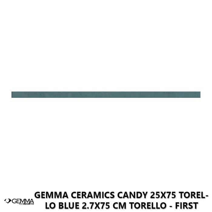 Gemma Ceramics Candy 25x75 Torello Blue 2.7x75 cm Torello - First Choice