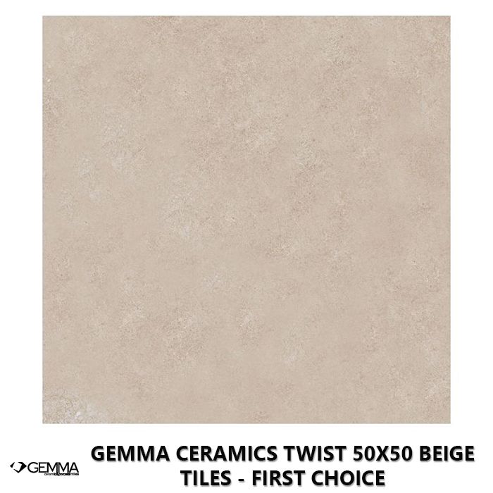 Gemma Ceramics Twist 50x50 Beige Tiles - First Choice