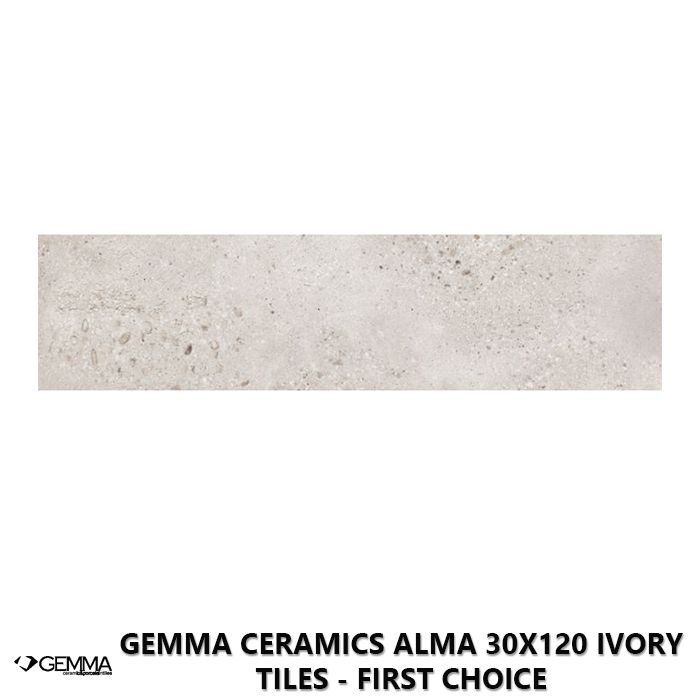 Gemma Ceramics Alma 30x120 Ivory Tiles - First Choice