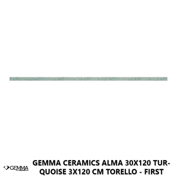 Gemma Ceramics Alma 30x120 Turquoise 3x120 cm Torello - First Choice