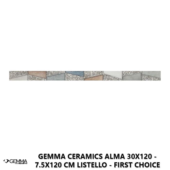 Gemma Ceramics Alma 30x120 - 7.5x120 cm Listello - First Choice