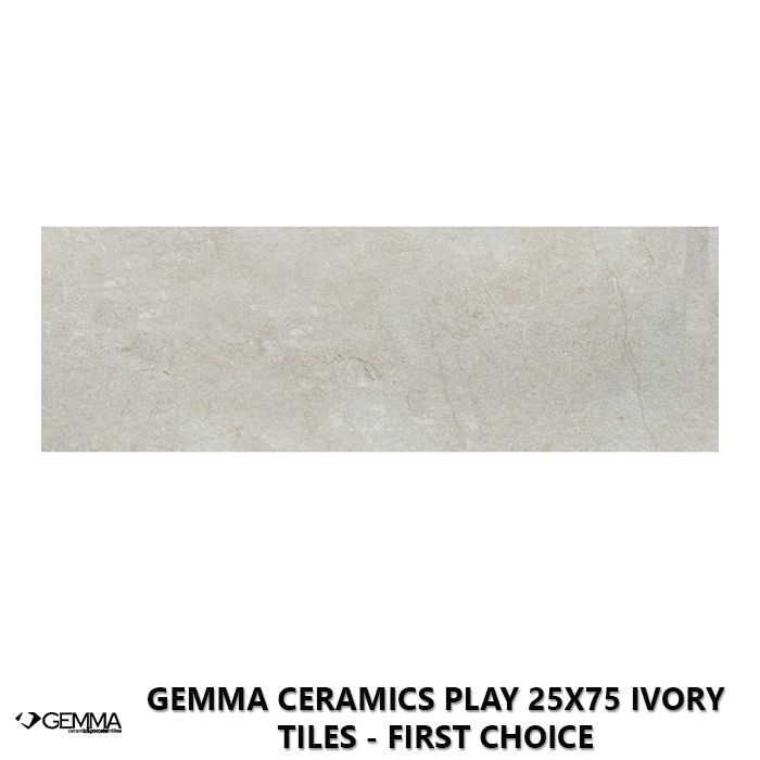 Gemma Ceramics Play 25x75 Ivory Tiles - First Choice
