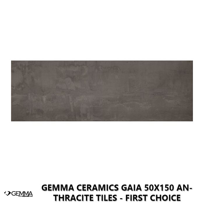 Gemma Ceramics Gaia 50x150 Anthracite Tiles - First Choice